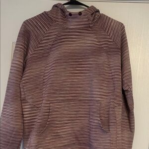 Athleta Kids Striped Purple Hoodie